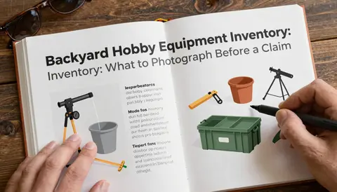Backyard Hobby Equipment Inventory: What to Photograph Before a Claim