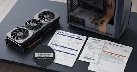 High-End GPU Insurance Claim After Theft, Fire, or Power Surge