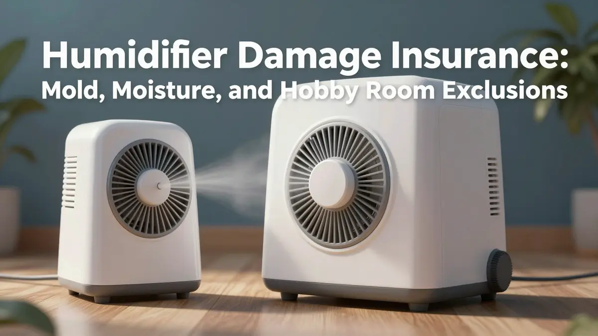 A damaged wall with mold and moisture issues, illustrating the complexities of humidifier damage insurance coverage.