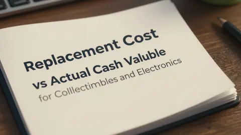 Replacement Cost vs Actual Cash Value for Collectibles and Electronics